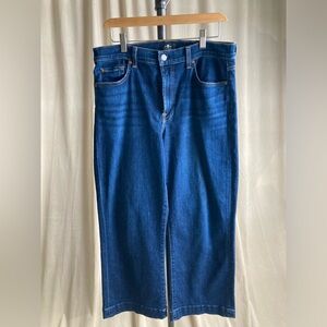 7 For All Mankind Blue Flare & Wide Leg Jeans